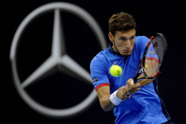 BEIJING, CHINA - OCTOBER 07: Pablo Carreno Busta of Spain returns a shot against Richard Gasquet of France during the Men s singles second round match on day seven of the 2016 China Open at the China National Tennis Centre on October 7, 2016 in Beijing, China.  CFP493450494 