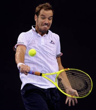 BEIJING, CHINA - OCTOBER 07: Richard Gasquet of France returns a shot against Pablo Carreno Busta of Spain during the Men s singles second round match on day seven of the 2016 China Open at the China National Tennis Centre on October 7, 2016 in Beijing, China.  CFP493450496 