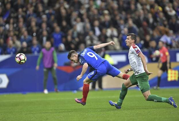 Fußball, WM Quali, Frankreich - Bulgarien Gameiro kevin FOOTBALL : Match qualificatification Coupe du monde 2018 - France vs Bulgaria 7 10 2016 