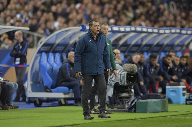Fußball, WM Quali, Frankreich - Bulgarien P Huchev ( coach Bulgarie ) FOOTBALL : France vs Bulgaria - WM Quali - Saint Denis - 07 10 2016 FedericoPestellini Panoramic 