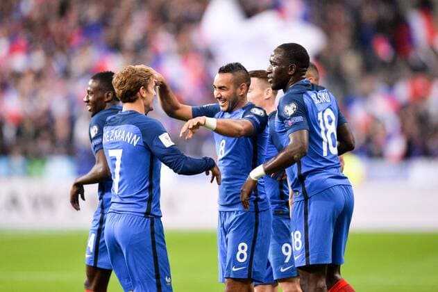 Fußball, WM Quali, Frankreich - Bulgarien 08 DIMITRI PAYET (fra) - 18 MOUSSA SISSOKO (fra) - JOIE FOOTBALL : France vs Bulgaria - WM Quali - 07 10 2016 AnthonyBIBARD FEP Panoramic 