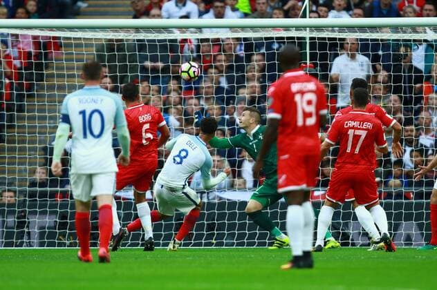 Fußball, WM Quali, England - Malta England v Malta - 2018 FIFA World Cup WM Weltmeisterschaft Fussball Qualifier . . London, UK . . 08.10.2016 Dele Alli (E) scores a goal for England. 2-0 
