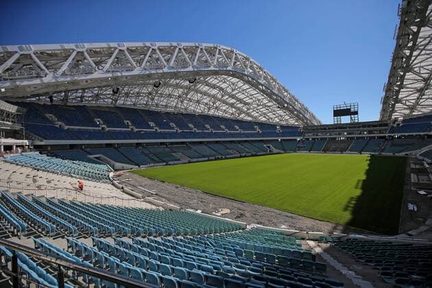 SOCHI, RUSSIA - OCTOBER 1, 2016: Fisht Olympic Stadium which is to host some football matches of the 2018 FIFA World Cup WM Weltmeisterschaft Fussball Anton Novoderezhkin TASS Host Photo Agency  73780164st