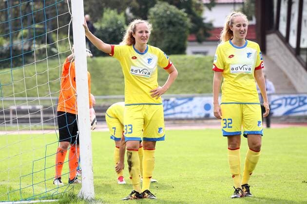 Fabienne Dongus ( TSG 1899 Hoffenheim ) Tamar Dongus ( TSG 1899 Hoffenheim ), VfL Sindelfingen vs. TSG 1899 Hoffenheim, Frauen, DFB Pokal 2.Runde, 09.10.2016, Foto:Langer EibnerPressefoto Sindelfingen Copyright: xLanger Eibner-Pressefotox EP_HLR