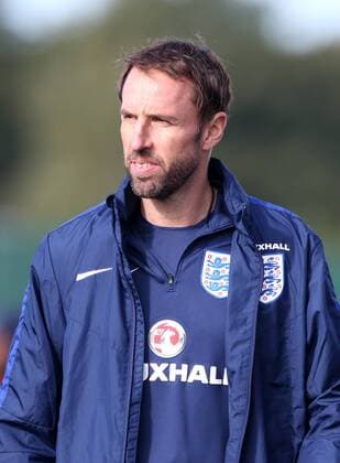 England s Gareth Southgate during training at Tottenham Hotspur Training Centre, London. Picture date October 10th, 2016 Pic David Klein Sportimage EDITORIAL USE ONLY. No use with unauthorised audio, video, data, fixture lists, club league logos or live services. Online in-match use limited to 120 images, no video emulation. No use in betting, games or single club league player publications.