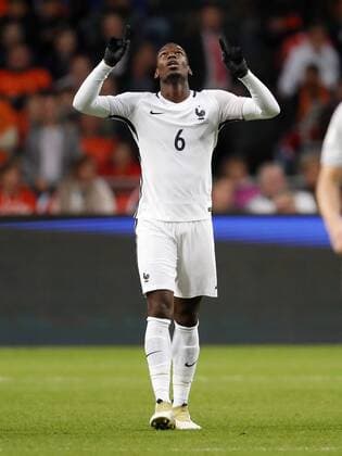 Fußball, WM Quali, Niederlande - Frankreich Paul Pogba of Franceduring the FIFA World Cup WM Weltmeisterschaft Fussball 2018 qualifying match between Netherlands and France at the Amsterdam Arena on October 10, 2016 in Amsterdam, The Netherlands Netherlands v France FIFA World Cup group A 2016 2017 xVIxxIVx 6376440