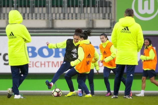 Trainingsspiel, Fussball, UEFA Women s Champions League, Abschlusstraining Chelsea FC, xtgx
