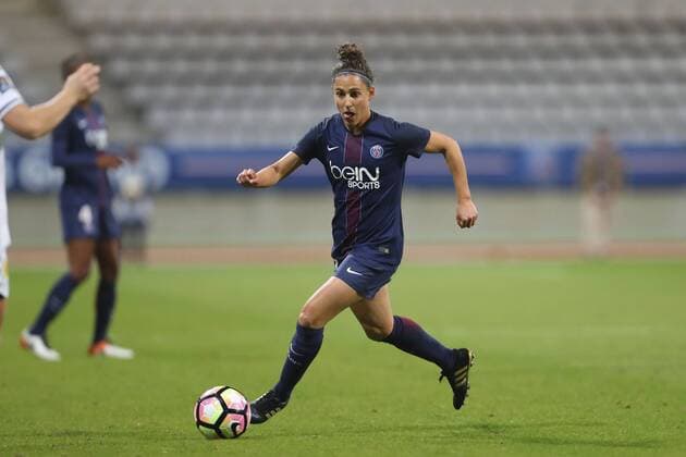 Veronica Boquete (PSG) FOOTBALL : Paris St.Germain vs LSK Lilleström - Ligue des Champions Feminine - 13 10 2016 GwendolineLeGoff Panoramic 