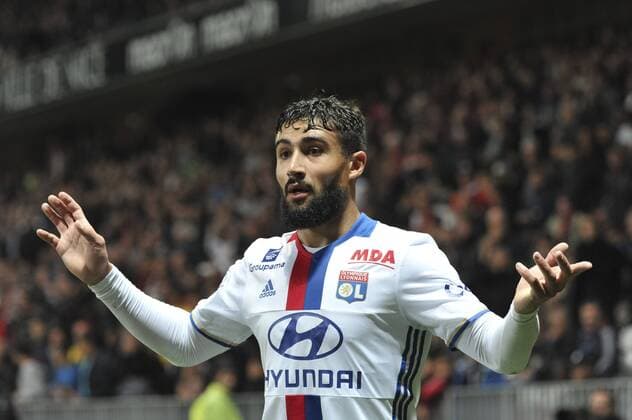 Nabil Fekir (lyon) FOOTBALL : OGC Nice vs Olympique Lyon - Ligue 1 - 14 10 2016 NorbertScanella 