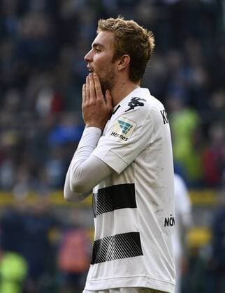 Stadion im Nordpark, Mönchengladbach 15.10.2016, 1. Fussball Bundesliga Saison 2016 2017 7. Spieltag, Borussia Mönchengladbach (Moenchengladbach, Gladbach) vs Hamburger SV (HSV) ---- Christoph Kramer (MGLB)