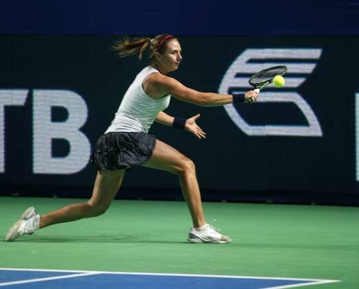 RUSSIAN FEDERATION. Moscow. 15 oct.2016. complex OLympic (Indoore stadium). XXVII Anniversary International tennis tournament VTB Kremlin Cup 2016. Women, Singles. PERVUSHINA Olesya (RUS) vs PODORSKA Nadia (ARG). PODORSKA Nadia (ARG). 