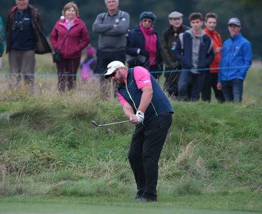 October 16, 2016 - London, London, United Kingdom - Michael Johnson (SWE).during The British Masters 2016 supported by SkySports Round One at The Grove Golf Course on October 14, 2016 in Watford, England. Golf - British Masters Round One  - ZUMAn230