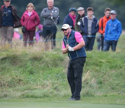 October 16, 2016 - London, London, United Kingdom - Michael Johnson (SWE).during The British Masters 2016 supported by SkySports Round One at The Grove Golf Course on October 14, 2016 in Watford, England. Golf - British Masters Round One  - ZUMAn230