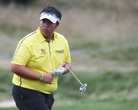 October 16, 2016 - London, London, United Kingdom - Kiradech Aphibarnrat (THA).during The British Masters 2016 supported by SkySports Round One at The Grove Golf Course on October 14, 2016 in Watford, England. Golf - British Masters Round One  - ZUMAn230