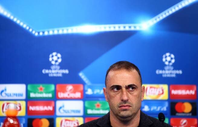 Fußball, CL, Dinamo Zagreb PK GNK Dinamo press conference PK Pressekonferenz 17.10.2016., Croatia, Zagreb - GNK Dinamo press conference before tomorrow s Champions League match against Sevilla. Coach Ivaylo Petev.  SlavkoxMidzor PIXSELL