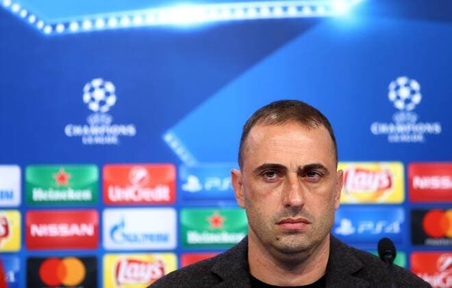 Fußball, CL, Dinamo Zagreb PK GNK Dinamo press conference PK Pressekonferenz 17.10.2016., Croatia, Zagreb - GNK Dinamo press conference before tomorrow s Champions League match against Sevilla. Coach Ivaylo Petev.  SlavkoxMidzor PIXSELL