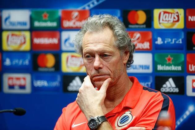 Fußball, CL, FC Brügge Pressekonferenz Club s head coach Michel Preud homme pictured during a press conference PK Pressekonferenz of Belgian first division soccer team Club Brugge KV in Brugge, Monday 17 October 2016. Brugge is preparing for the third game in the UEFA Champions League competition against Portugese club Porto tomorrow. BRUNOxFAHY  x04959060x