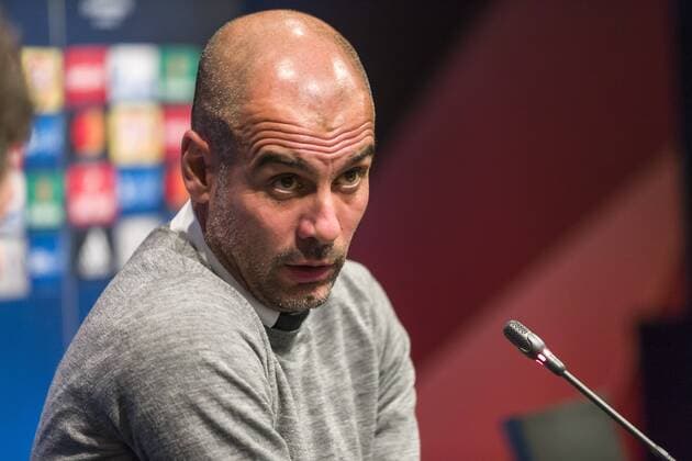 SPAIN - Oct,18th: Pep Guardiola during the press conference PK Pressekonferenz before the match between FC FC Barcelona Barca - Manchester City, for the round 1 of the Champions League, played at Camp Nou Stadium on 18th Oct 2016 in Barcelona, Spain.  xCordonxPressx xSPAINx-PressxConferencex-xFCxBarcelonax-xManchesterxCityx-xxChampionsxLeaguex-x2016 17x
