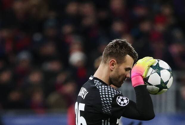 MOSCOW, RUSSIA - OCTOBER 18, 2016: CSKA Moscow s h goalkeeper Igor Akinfeev in their 2016 17 Season UEFA Champions League Group E Round 3 football match against AS Monaco at the Arena CSKA Stadium. Valery Sharifulin TASS  TS034DC3