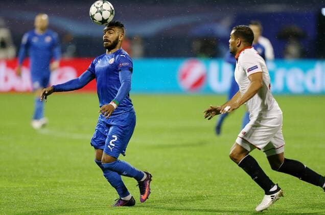 UEFA Champions League, GNK Dinamo - Sevilla 18.10.2016., Maksimir Stadium, Zagreb - UEFA Champions League, Group H, Round 3, GNK Dinamo - Sevilla FC. El Arabi Hilal Soudani  DaliborxUrukalovic PIXSELL