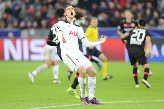 Vincent Janssen ( 9, Tottenham Hotspur) enttaeuscht nach vergebener Chance, Bayer 04 Leverkusen vs Tottenham Hotspur, Fussball, UEFA Champions League, 18.10.2016, Leverkusen Copyright: xDeutzmannx xEibnerx-xPressefotox cdn
