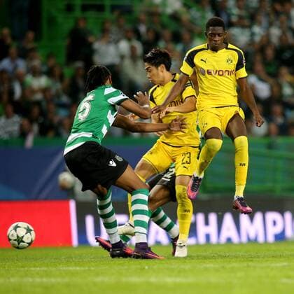 Ruben Semedo ( Sporting Lissabon 35) Shinji Kagawa (Borussia Dortmund 23) Ousmane Dembele (Borussia Dortmund 7) , Sporting Lissabon vs. Borussia Dortmund , Fussball, Champions League, Gruppenphase, 18.10.2016, Lissabon Copyright: xLangerx xEibner-Pressefotox EP_HLR