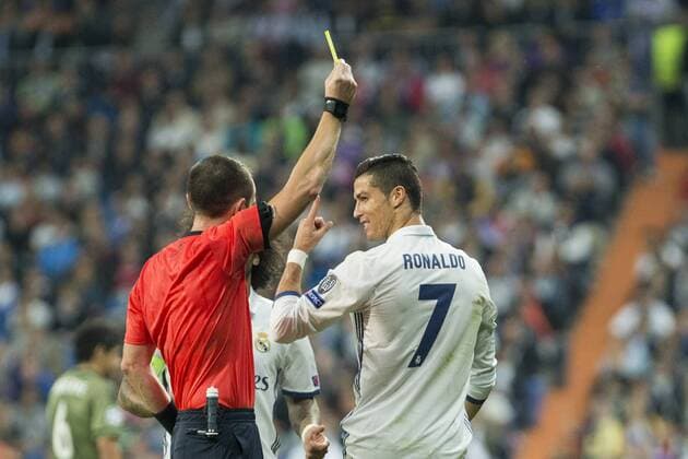 Real Madrid s Cristiano Ronaldo during the match of UEFA Champions League group stage between Real Madrid and Legia de Varsovia at Santiago Bernabeu Stadium in Madrid, Spain. October 18, 2016.  (20161018020)