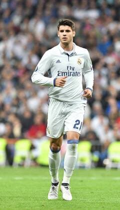 Alvaro Morata (Real Madrid) in action during the UEFA Champions League match between Real Madrid and Legia Warszawa played at Estadio Santiago Bernabeu, Madrid  xJ.M.Colomox xx