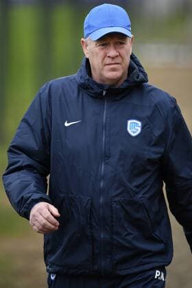 Genk s head coach Peter Maes pictured before the start of a training of Belgian soccer team RC Genk, Wednesday 19 October 2016, in Genk. Tomorrow Genk is playing the third game of the group stage of the Europa League competition against Portuguese team Athletic Bilbao. YORICKxJANSENS  x04960183x