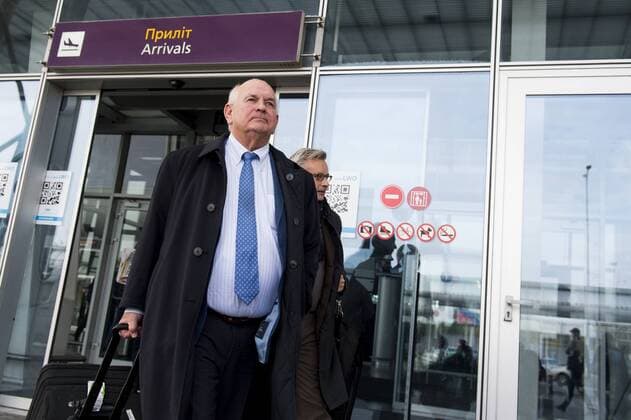 Gent s chairman Ivan De Witte pictured during the arrival of Belgian soccer team KAA Gent, Wednesday 19 October 2016, in Lviv, Ukraine. Tomorrow Gent is playing Ukraine club Shaktar Donetsk in the third match of the group stage of the Europa League competition. JASPERxJACOBS  x04960421x