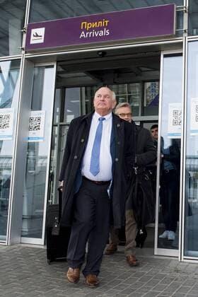 Gent s chairman Ivan De Witte pictured during the arrival of Belgian soccer team KAA Gent, Wednesday 19 October 2016, in Lviv, Ukraine. Tomorrow Gent is playing Ukraine club Shaktar Donetsk in the third match of the group stage of the Europa League competition. JASPERxJACOBS  x04960423x