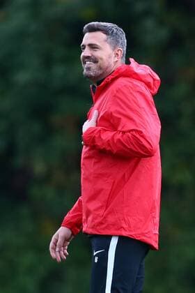 SOCCER - EL, RBS vs Nice, preview SALZBURG,AUSTRIA,19.OCT.16 - SOCCER - UEFA Europa League, group stage, Red Bull Salzburg vs OGC Nice, preview, final training RBS. Image shows head coach Oscar Garcia (RBS). GEPAxpictures xFelixxRoittner
