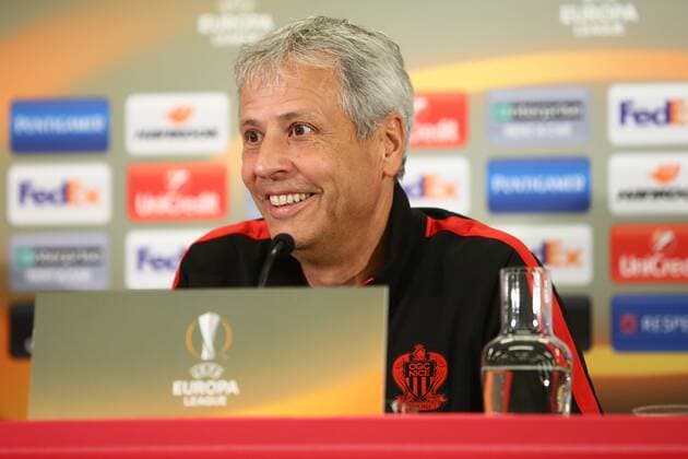 SOCCER - EL, RBS vs Nice, preview SALZBURG,AUSTRIA,19.OCT.16 - SOCCER - UEFA Europa League, group stage, Red Bull Salzburg vs OGC Nice, preview, press conference PK Pressekonferenz Nice. Image shows head coach Lucien Favre (Nice). GEPAxpictures xFelixxRoittner