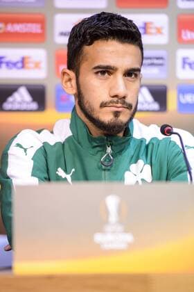 Panathinaikos midfielder Lucas Villafanez pictured during a press conference PK Pressekonferenz of Greek soccer team Panathinaikos, Wednesday 19 October 2016, in Liege. Tomorrow Panathinaikos is playing the third game of the group stage of the Europa League competition against Belgian soccer team Standard de Liege. NICOLASxLAMBERT  x04960778x
