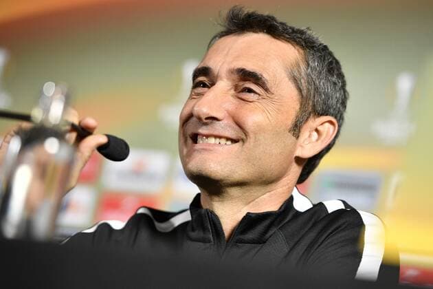 Athletic s head coach Spanish Ernesto Valverde pictured during a press conference PK Pressekonferenz of Portuguese soccer team Athletic Bilbao, Wednesday 19 October 2016, in Genk. Tomorrow Bilbao is playing the third game of the group stage of the Europa League competition against Belgian soccer team RC Genk. YORICKxJANSENS  x04960780x