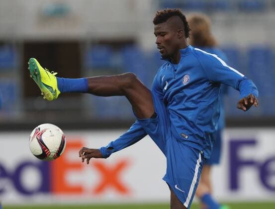 SOCCER - EL, Roma vs A.Wien, preview ROME,ITALY,19.OCT.16 - SOCCER - UEFA Europa League, group stage, AS Roma vs FK Austria Wien, preview, final training A.Wien. Image shows Abdul Kadiri Mohammed (A.Wien). GEPAxpictures xChristianxOrt