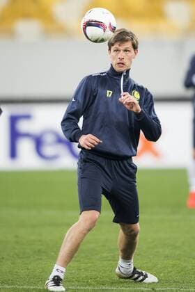 Gent s Hannes Van der Bruggen pictured in action during a training of Belgian soccer team KAA Gent, Wednesday 19 October 2016, in Lviv, Ukraine. Tomorrow Gent is playing Ukraine club Shaktar Donetsk in the third match of the group stage of the Europa League competition. JASPERxJACOBS  x04960950x