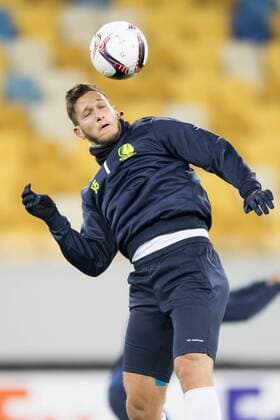 Gent s Rami Gershon pictured in action during a training of Belgian soccer team KAA Gent, Wednesday 19 October 2016, in Lviv, Ukraine. Tomorrow Gent is playing Ukraine club Shaktar Donetsk in the third match of the group stage of the Europa League competition. JASPERxJACOBS  x04960927x