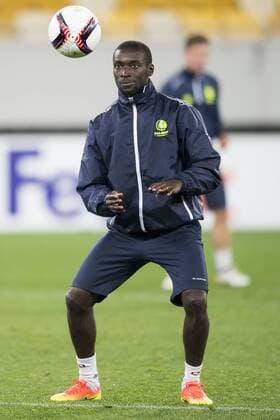 Gent s Nana Asare pictured in action during a training of Belgian soccer team KAA Gent, Wednesday 19 October 2016, in Lviv, Ukraine. Tomorrow Gent is playing Ukraine club Shaktar Donetsk in the third match of the group stage of the Europa League competition. JASPERxJACOBS  x04960920x
