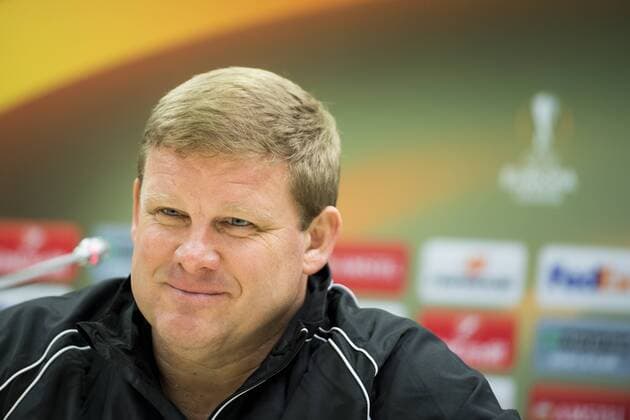 Gent s head coach Hein Vanhaezebrouck pictured during a press conference PK Pressekonferenz of Belgian soccer team KAA Gent, Wednesday 19 October 2016, in Lviv, Ukraine. Tomorrow Gent is playing Ukraine club Shaktar Donetsk in the third match of the group stage of the Europa League competition. JASPERxJACOBS  x04960973x