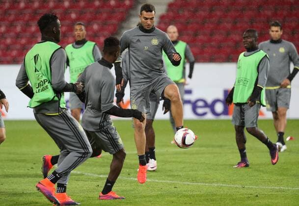 Anderlecht s Ivan Obradovic pictured during a training of Belgian soccer team RSC Anderlecht, Wednesday 19 October 2016, in Mainz, Germany. Tomorrow Anderlecht is playing German club FSV Mainz in the third match of the group stage of the Europa League competition. VIRGINIExLEFOUR  x04960976x