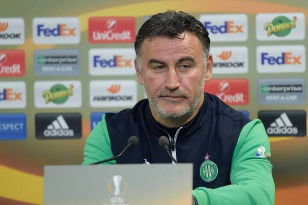 Christophe Galtier (saint etienne) - Fussball, Europa League, Pressekonferenz AS Saint Etienne - 19 10 2016 FredericChambert Panoramic 