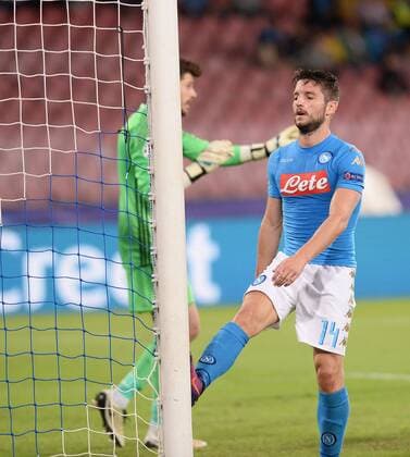 Fußball, SSC Neapel - Besiktas Istanbul UEFA Champions League Group B match between Napoli and Besiktas at San Paolo Stadium in Napoli, Italy , 19 October 2016. Pictured Dries Mertens of Napoli. 