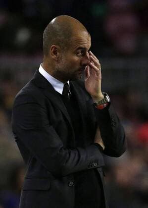 Manchester City s coach Pep Guardiola during the UEFA Champions League group C match between FC Barcelona Barca and Manchester City at Camp Nou stadium in Barcelona, Catalonia, Spain, 19 October 2016. FC BARCELONA VS. MANCHESTER CITY !ACHTUNG: NUR REDAKTIONELLE NUTZUNG!  BCN001 20161019-636125148403317652