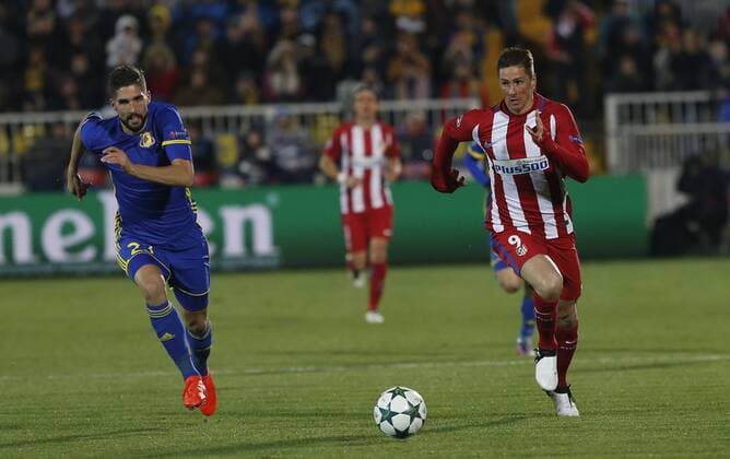 Fußball, CL, FK Rostow - Atletico Madrid Fernando Torres. Champions League match between FK Rostov and Atletico Madrid. In this picture, Fernando Torres. xPABLOxGARCIAx 