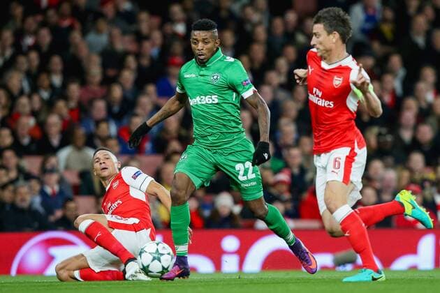 Jonathan Cafu (Ludogorets), OCTOBER 19, 2016 - Football Soccer : Jonathan Cafu of Ludogorets during the UEFA Champions League Group Stage match between Arsenal and Ludogorets Razgrad at Emirates Stadium in London, England. Noxthirdxpartyxsales  (mdga012237)