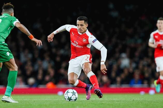 Alexis Sanchez (Arsenal), OCTOBER 19, 2016 - Football Soccer : Alexis Sanchez of Arsenal during the UEFA Champions League Group Stage match between Arsenal and Ludogorets Razgrad at Emirates Stadium in London, England. Noxthirdxpartyxsales  (mdga012247)