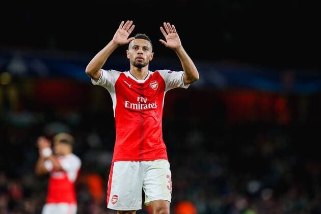 Francis Coquelin (Arsenal), OCTOBER 19, 2016 - Football Soccer : Francis Coquelin of Arsenal waves to the fans at the final whistle during the UEFA Champions League Group Stage match between Arsenal and Ludogorets Razgrad at Emirates Stadium in London, England. Noxthirdxpartyxsales  (mdga012268)