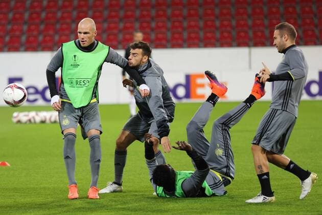 BRAM NUYTINCK, WOUT FAES, SERIGNE MBODJI TRAINING RSC ANDERLECHT MAINZ 