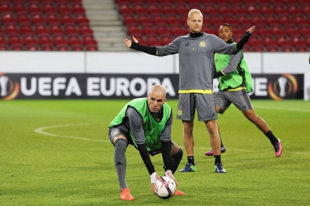BRAM NUYTINCK, OLIVIER DESCHACHT TRAINING RSC ANDERLECHT MAINZ 